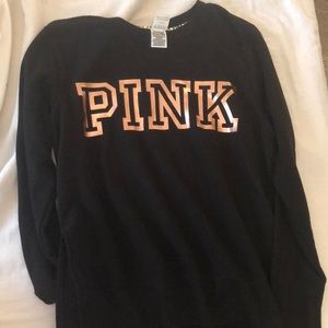 VS PINK Metallic crewneck